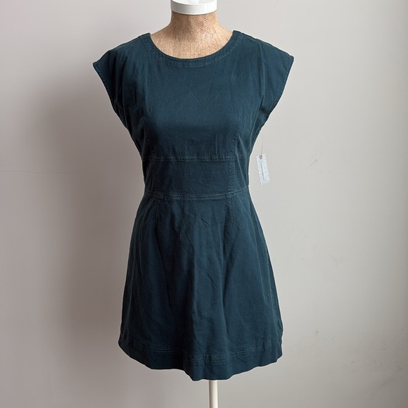 Anthropologie Tie Back Utility Mini Dress Size 6P 6 Petite NEW! - Picture 5 of 6
